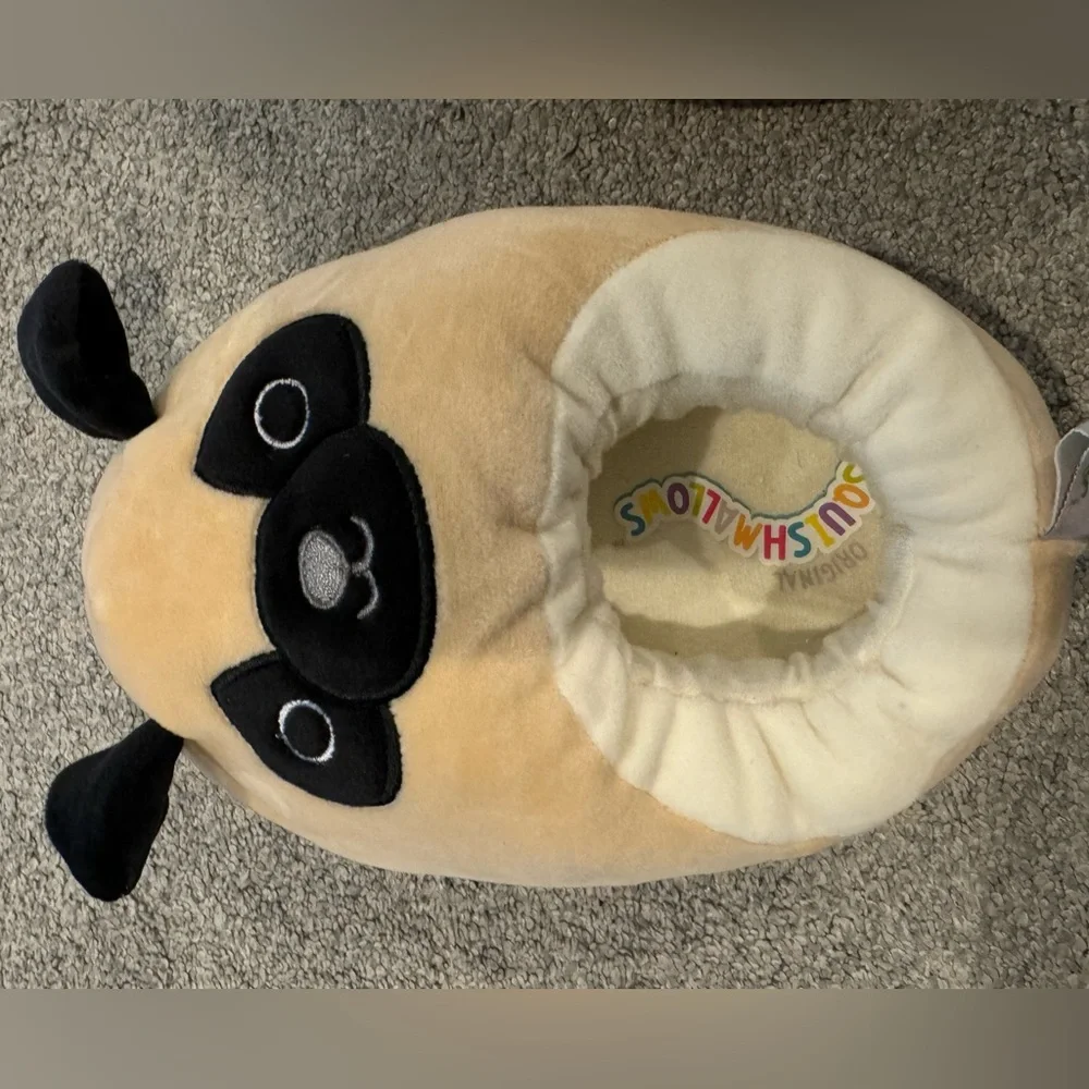 Squishmallows Pug Slippers | Size 13–1 | Like New